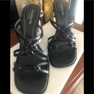 Liz Claiborne Flex - Black Braided Leather Heels